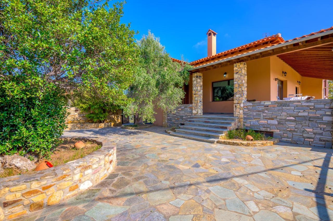 Luxurious Villa With Gorgeous View And Bbq 亚历山德鲁波利斯 外观 照片